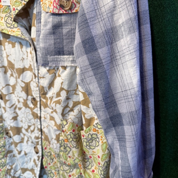 148 NWT BlueVelvet Boho Patchwork Detail Jacket - Picture 4 of 16